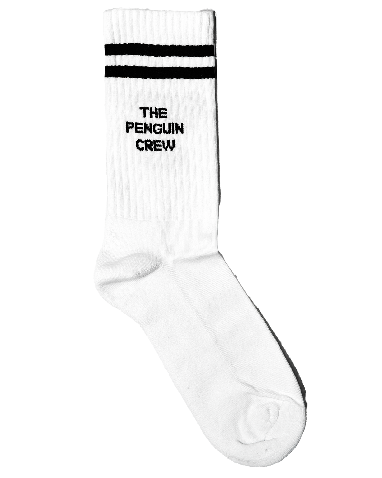 calcetines deportivos unisex blancos detalle logo The Penguin Crew