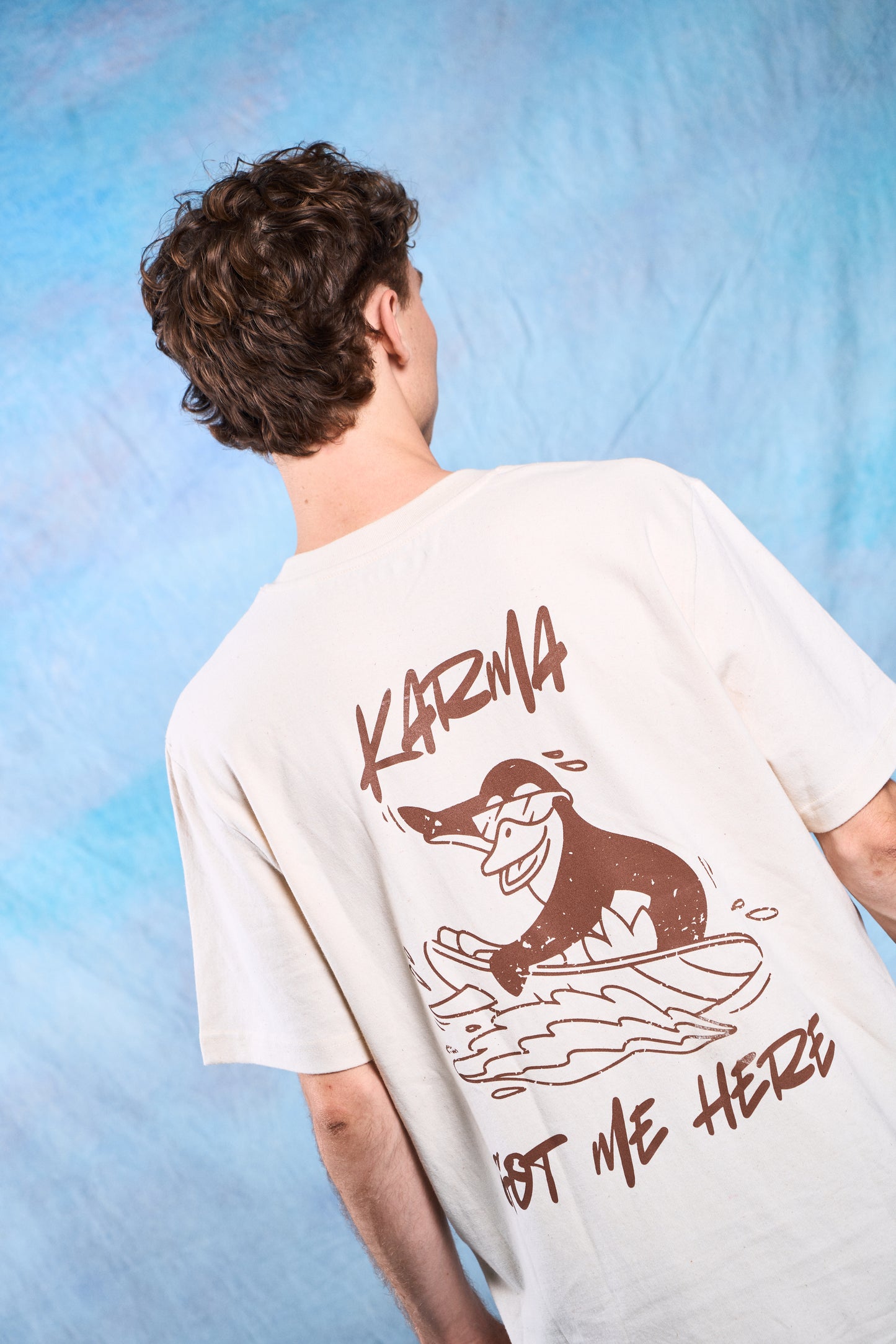 camiseta oversize streetwear unisex 215 GSM espalda The Penguin Crew