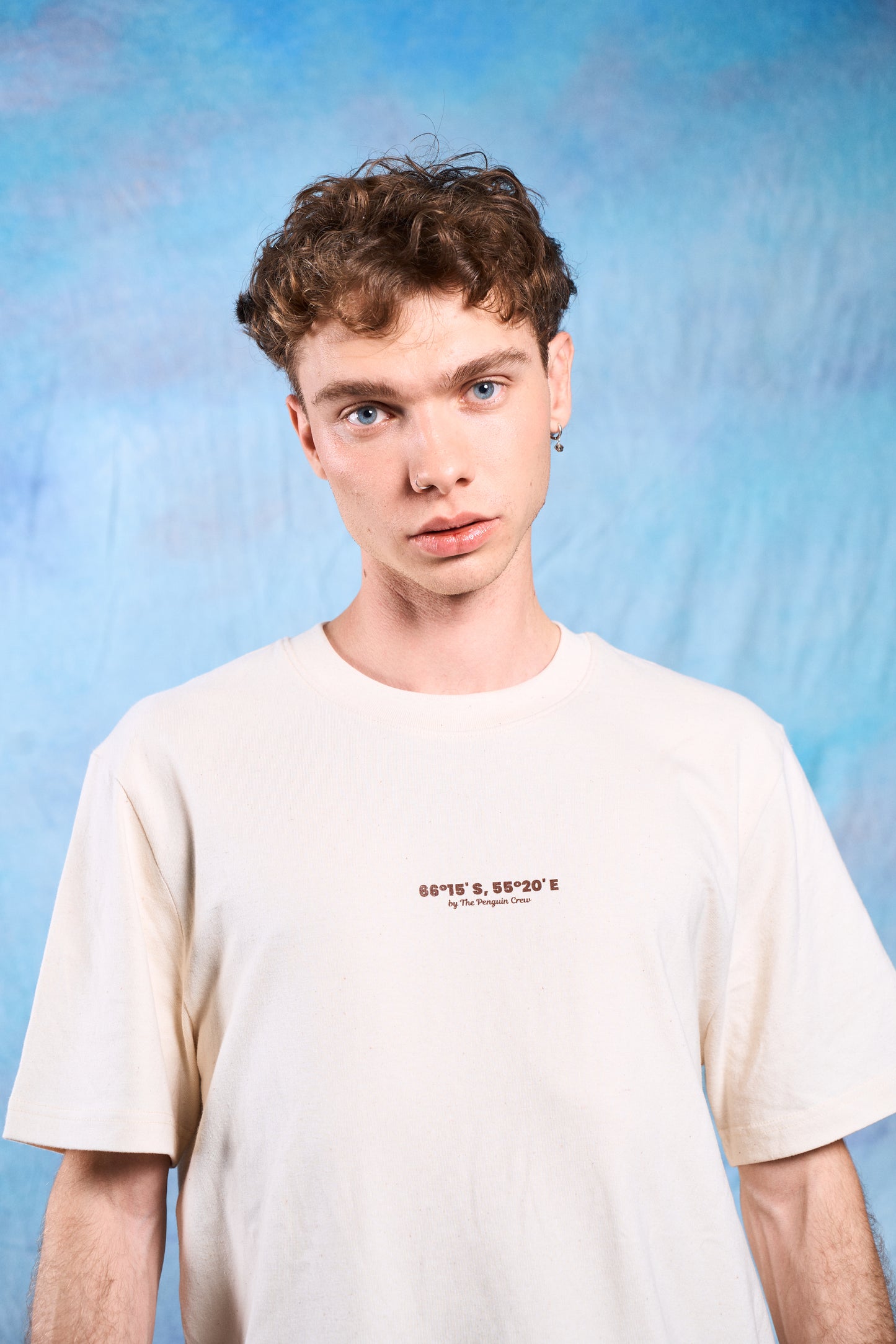 camiseta oversize streetwear unisex 215 GSM frontal The Penguin Crew